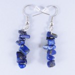 Lápisz lazuli szemcse ásvány fülbevaló